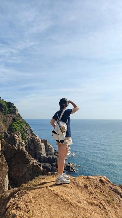 A BeReal-style post with a back camera photo and a small front camera photo in the corner